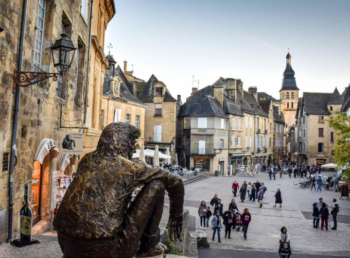 Le centre ville de Sarlat. DR