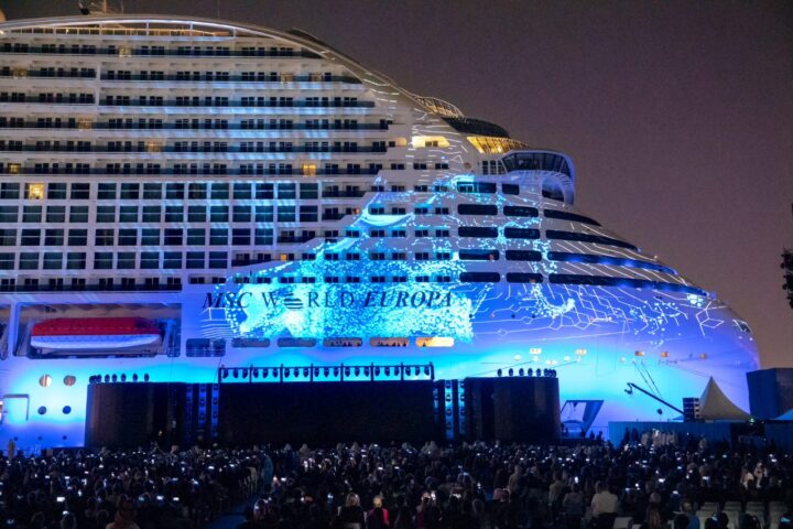 Le MSC World Europa. Inauguration du MSC World Europa.
