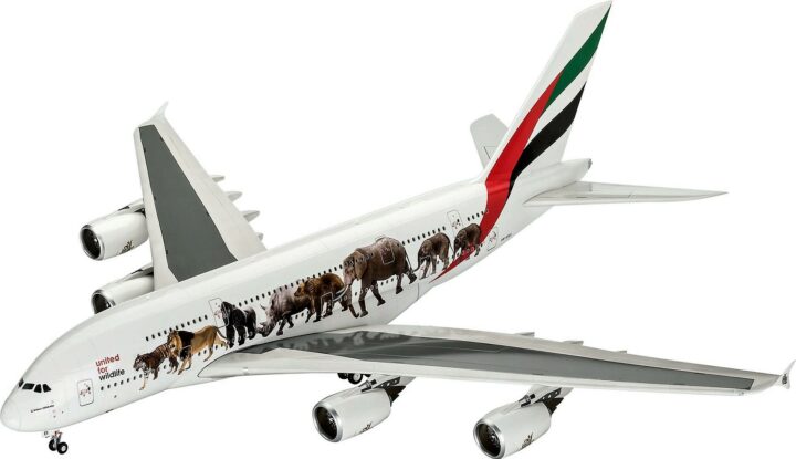 Airbus-a380-800 d'Emirates-wild-life. DR 3DJake.