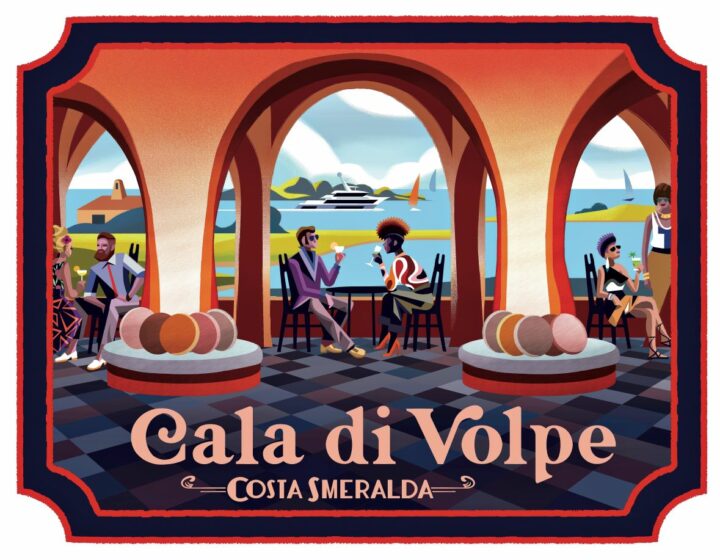 Affiche du Cala di Volpe, en Sardaigne. DR