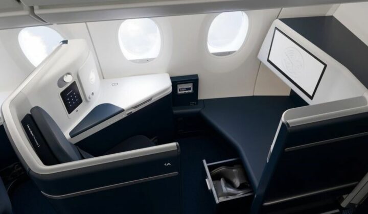 La business class du A350-900 d’Air France. La business class du A350-900 d'Air France.