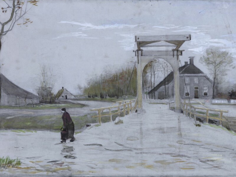 Pont levis à Nieuw Amsterdam, de Van Gogh. DR