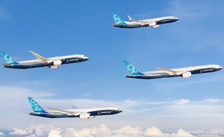 La boeing-family actuelle. DR Boeing La boeing-family actuelle. DR Boeing