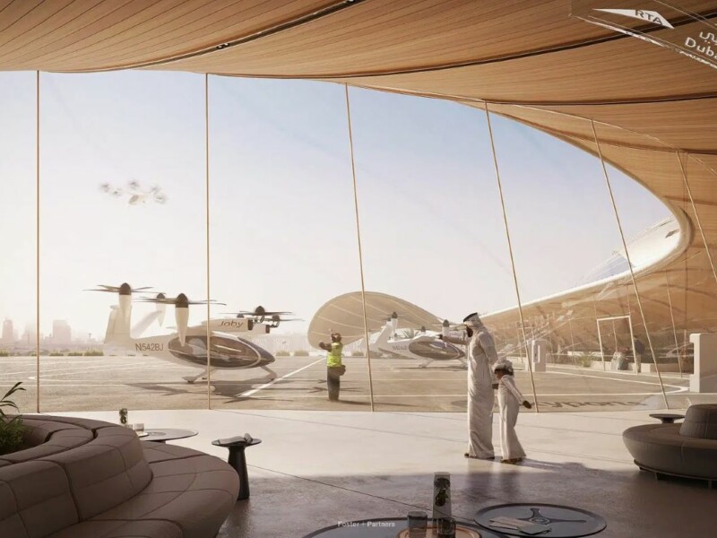 Maquette de vertiport aux UAE. DR