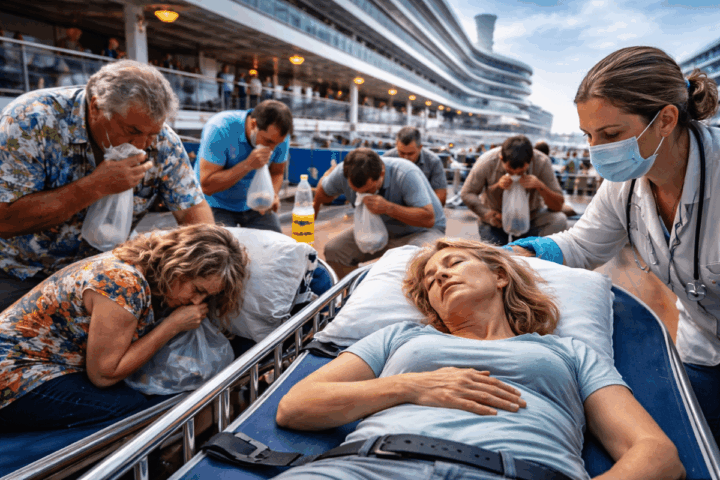 Encore une épidémie à bord d'une croisière. (I.A).
