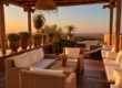 Terrasse sur le toit de Tagardet Lodge. DR
