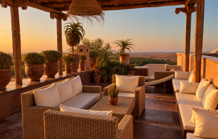 Terrasse sur le toit de Tagardet Lodge. DR Terrasse sur le toit de Tagardet Lodge. DR
