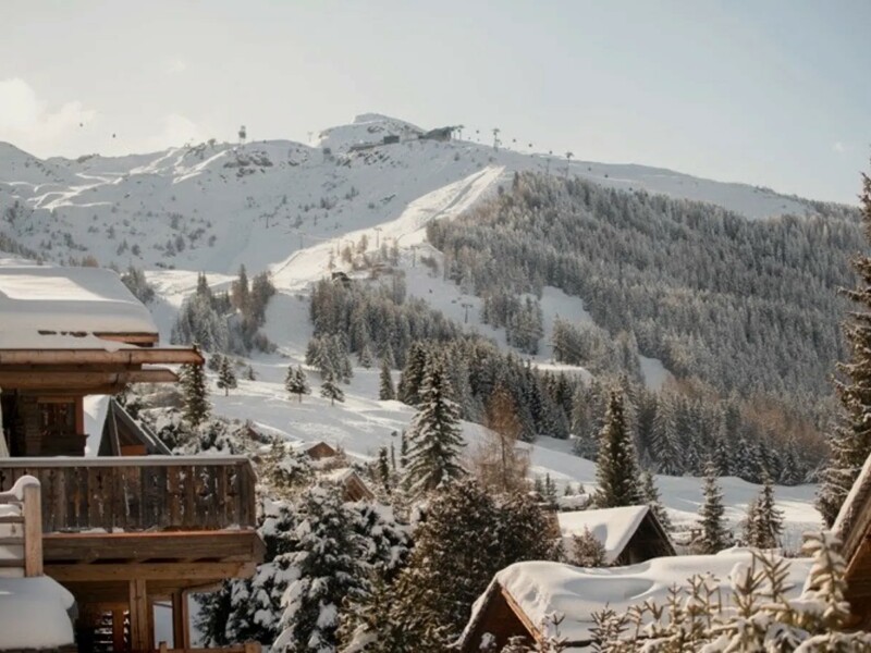 Vue du domaine depuis le Ski Lodge Verbier. DR